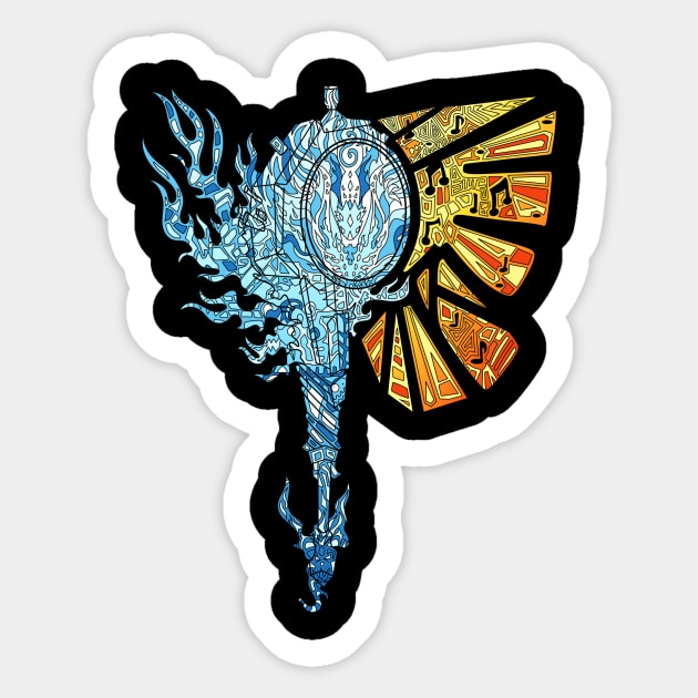 Hunting Horn monster hunter Sticker by paintchips